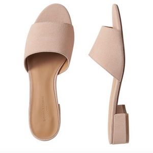 Banana Republic Calf Hair Low Heel Slide